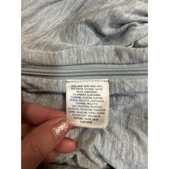 Anthropologie Ett:Twa Claudette Silver Sequined Spaghetti Strap Jumpsuit - 10 - Picture 10 of 10